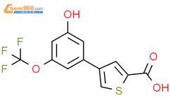 4 3 Hydroxy 5 Trifluoromethoxy Phenyl Thiophene 2 Carboxylic Acid