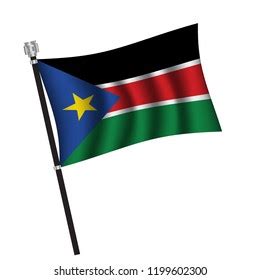 South Sudan Flag Flag South Sudan Stock Vector Royalty Free