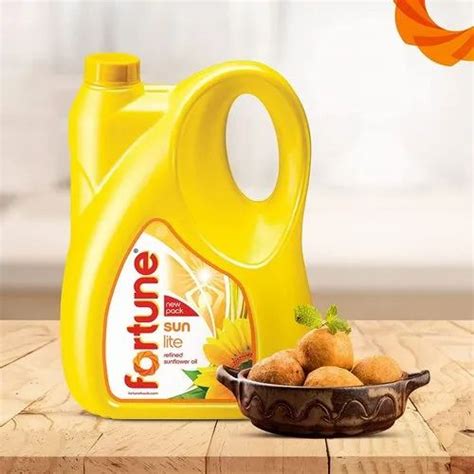 Litre Fortune Sun Lite Refined Sunflower Oil Packaging Type Plastic