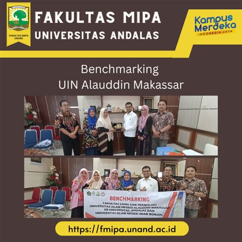 Terima Kunjungan Benchmarking Uin Alauddin Makasar Fmipa Unand Perkuat Pengembangan Penjaminan