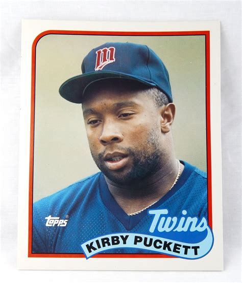 Vintage 1989 Kirby Puckett Minnesota Twins Topps Baseball Card