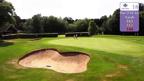 Saffron Walden Golf Club Hole 18 Fly Thru Youtube