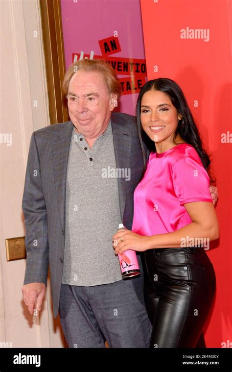 New York Usa Rd Oct Andrew Lloyd Webber And Lindey Genao