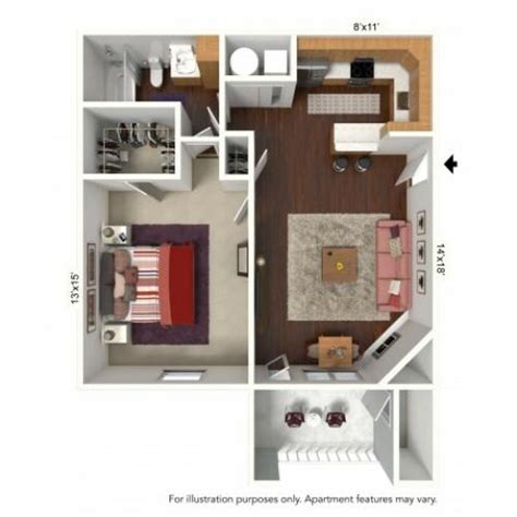 2 Bed / 1.5 Bath Apartment in BUFFALO NY | Windsong Place Apartments - H Plan - 3-Level Townhome ...