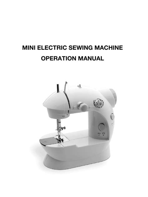 Mini Sewing Machine Manual | Sewing Machine | Sewing