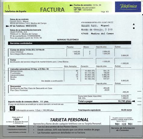 Todo lo que necesitas saber sobre tu factura de telefónica Plantillas