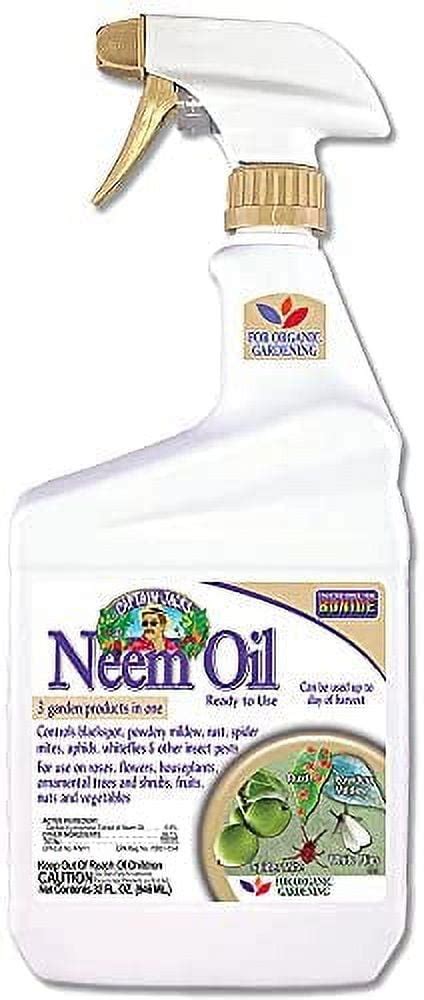 Bonide Captain Jacks Neem Oil 32 Oz Ready To Use Spray Multi Purpose Fungicide Insecticide