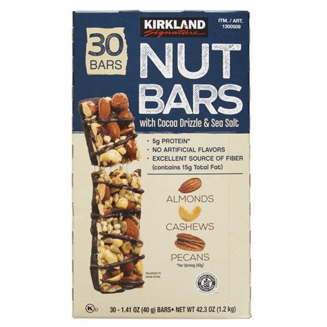 Kirkland Signature Nut Bar Ct Costco Food Database