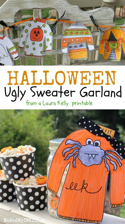 Printable Ugly Sweater Coloring Page for Halloween and Christmas Too ...