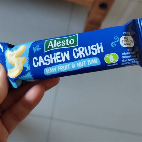 Alesto Cashew Crush Raw Fruit Nut Bar Review Abillion