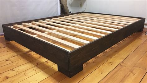 Modern Platform Bed Frame With Chunky Legs Ana White