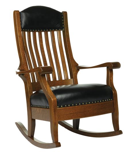 Aunties Rocker Amish Solid Wood Rocking Chairs Kvadro Furniture