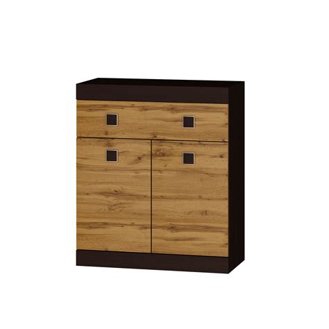 Comoda Sonata Everest Wenge Inchis X X Cm Stejar Auriu