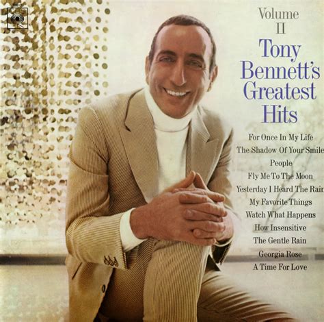 Tony Bennett Tony Bennetts Greatest Hits Volume Ii 1969 Vinyl