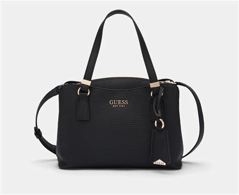 Guess Lyndi Small Girlfriend Satchel Bag Black Au