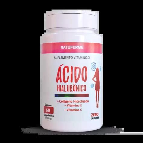 ÁCIDO HIALURÔNICO 60 Comprimidos 1000mg Natuforme