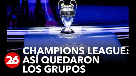 Se sortearon los grupos de la Champions League la primera edición sin