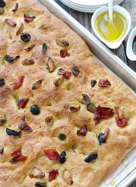 Focaccia Bread With Olives And Rosemary Good Dinner Mom