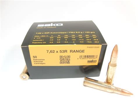 7 62x53R SAKO Range 8 0g FMJ Aawee Fi Verkkokauppa