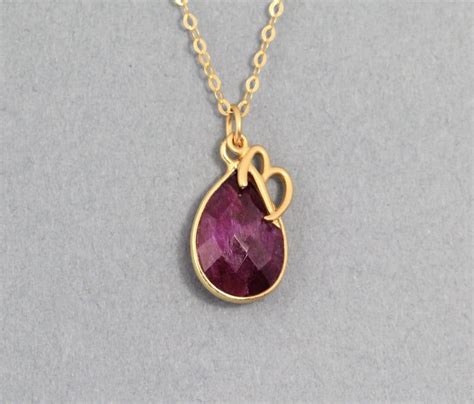 Create A T She Will Treasure With Her Birthstone And Initial Or