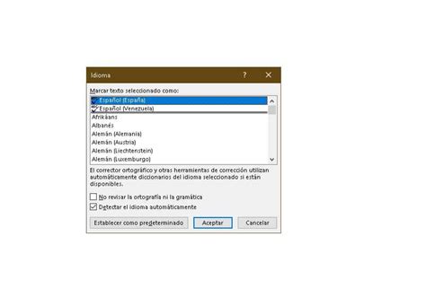 ¿cómo Cambiar El Idioma De Mi Corrector Ortográfico De Word Windows