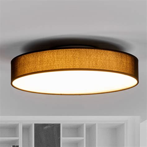 Lampa Sufitowa Led Z Materia U Saira Cm Czarna Lampy Pl