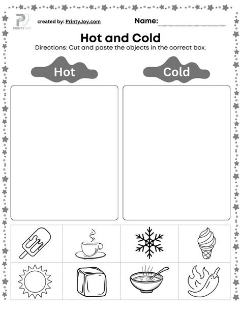 Free Hot And Cold Worksheets For Preschool Weather Activities Preschool Weather Activities