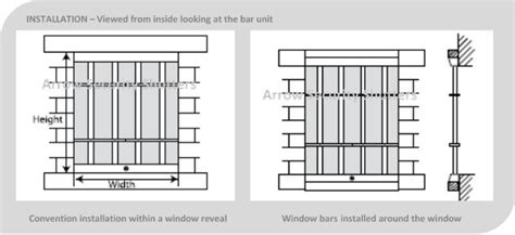 Removable Window Bars Arrow Security Shutters