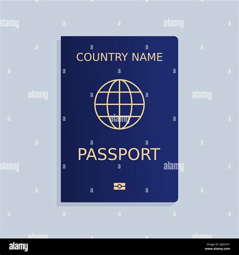 Plantilla De Portada De Pasaporte Plantilla Frontal De Pasaporte