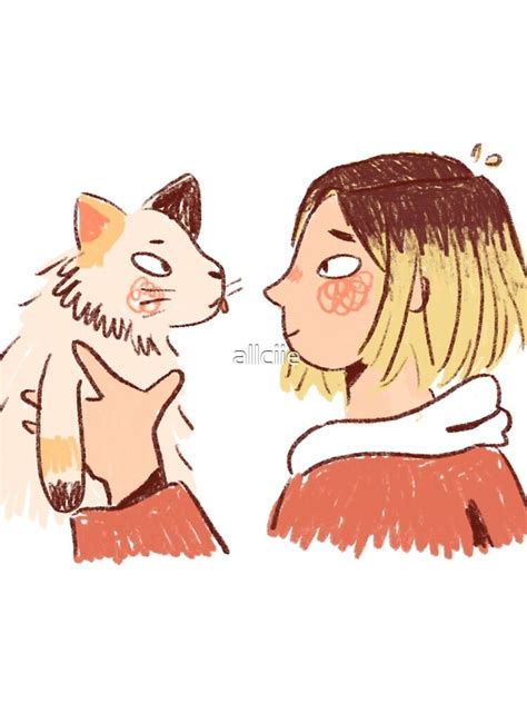 Kenma With Cat Iphone Case For Sale By Allciie Redbubble