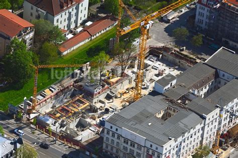 Luftaufnahme Dresden Baustelle Zum Neubau Eines Wohnhauses Neue