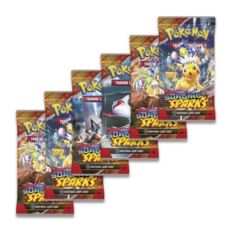 Pokémon Tcg Scarlet And Violet Surging Sparks Booster Bundle 6 Packs Pokémon Center Australia