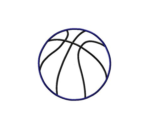 Basketball Applique Design Basketball Embroidery Design Basketball