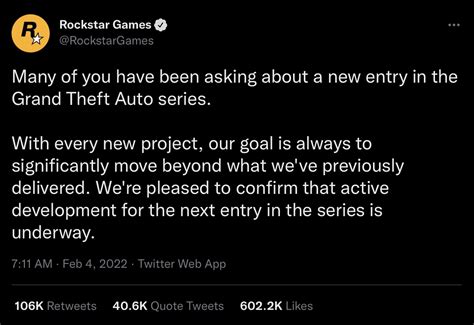 Gta 6 Announcement Finally Done By Rockstar Games