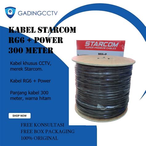 Jual Kabel Cctv Starcom Rg Power Meter Shopee Indonesia