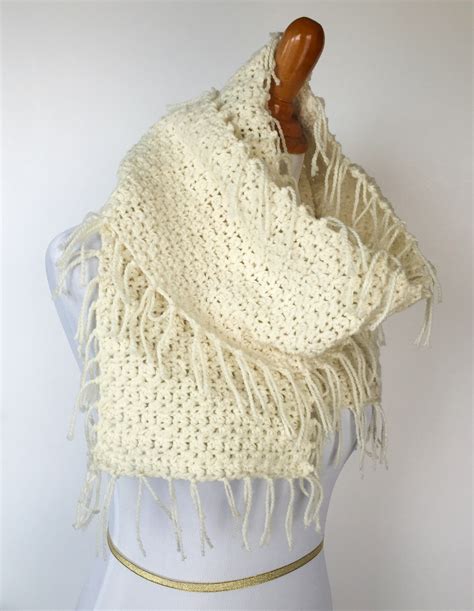 Boho Fringed Scarf Crochet Pattern By Little Monkeys Designs