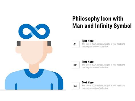 Philosophy Icon With Man And Infinity Symbol | Presentation Graphics ...