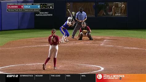 NCAA Softball On Twitter Birthday Perfection MontanaFouts WCWS X