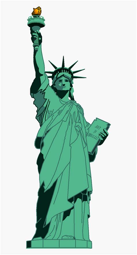 Statue Of Liberty Drawing Rectangle Circle