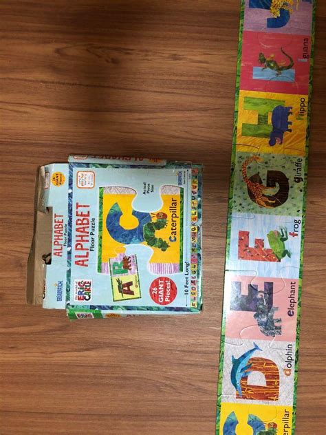 Eric Carle Alphabet Floor Puzzle 26 Pieces Hobbies And Toys Toys