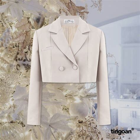 TINGOAN Áo khoác vest crop dáng vừa nude 2 cúc bọc NEXT TO ME VEST ND Shopee Việt Nam