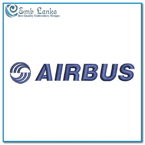 Airbus Logo 3 Embroidery Design Emblanka