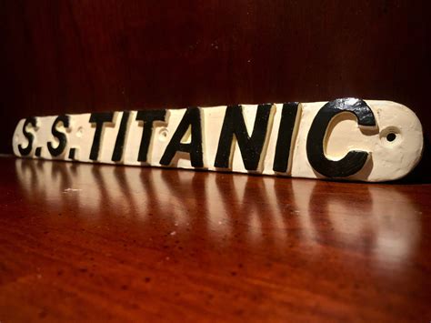 Rms Titanic Lifeboat Nameplate Replica Etsy Uk