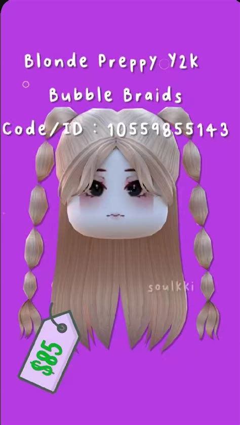 Roblox Bloxburg Hair Code Kızlar Dekor