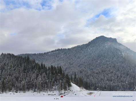 Tibble Fork Reservoir In Winter Utah Hiking Beauty