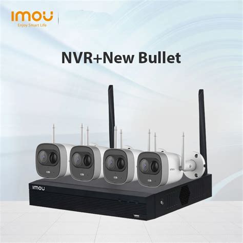 IMOU 4CH 2MP NVR Kits Wireless Security System Cameras H 265 4PCS