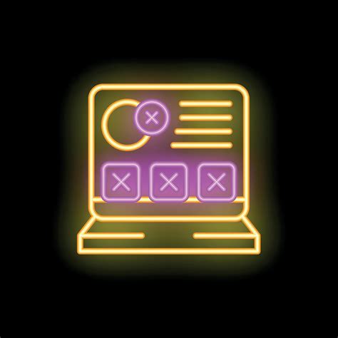 Neon online survey with multiple choice buttons showing on laptop