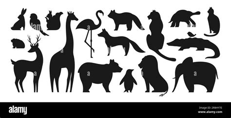 Baby Animal Silhouette Clip Art