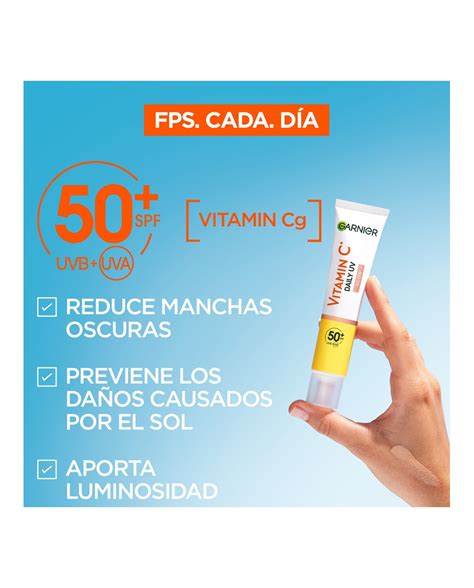 Fluido Antimanchas Anti Uv Diario Efecto Glow Vitamina C Fps Ml