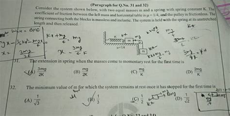 Paragraph For Q No 31 And 32 Consider The System Shown Below With Two